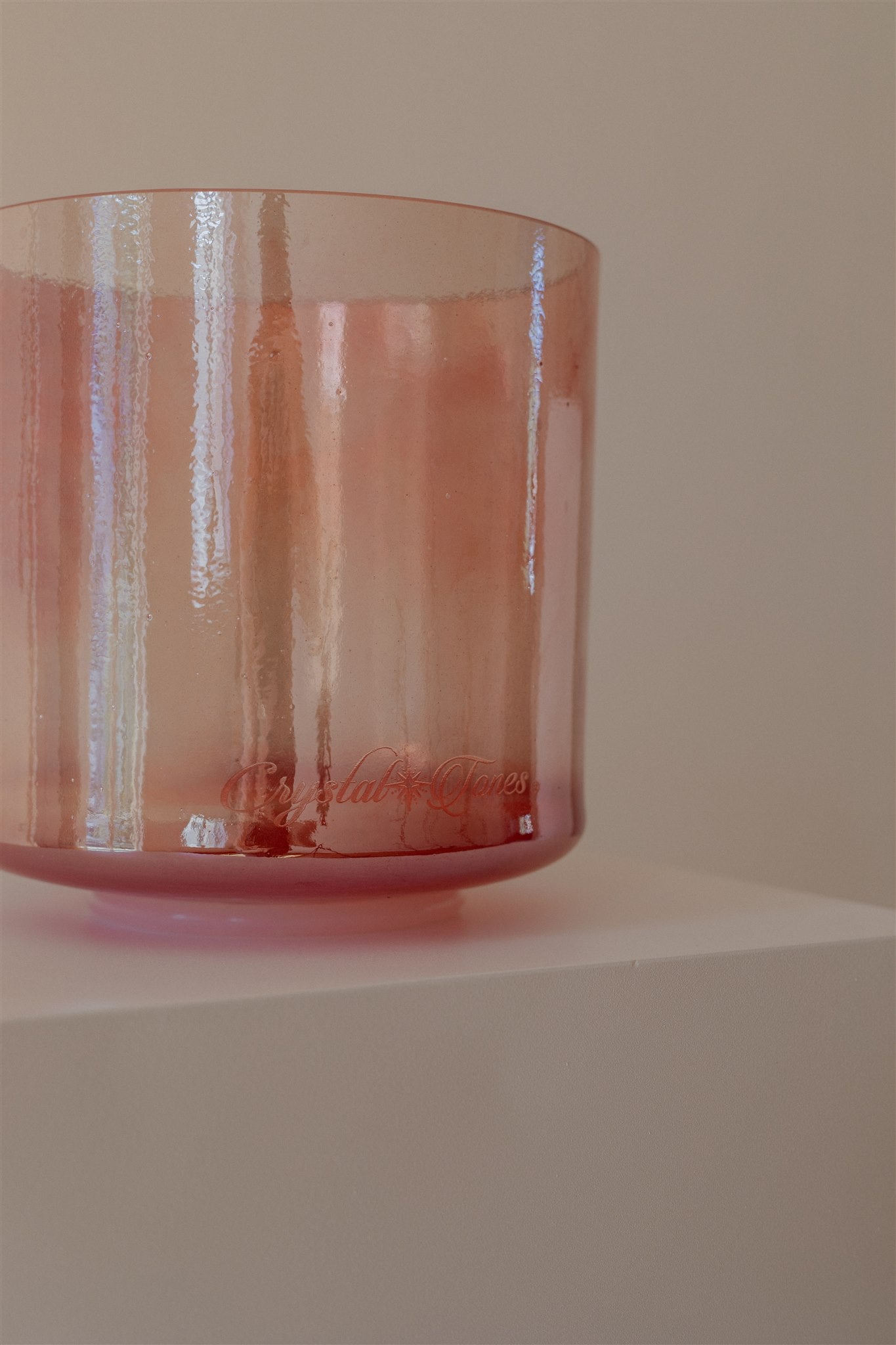 8" D#+10 Rose Quartz, Palladium Bowl