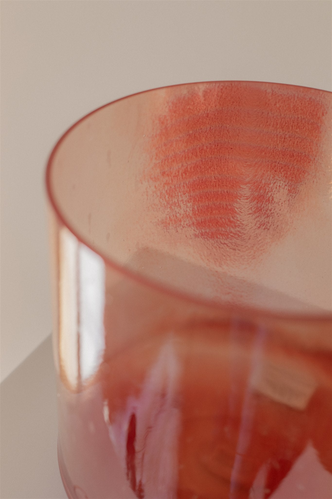 8" D#+10 Rose Quartz, Palladium Bowl