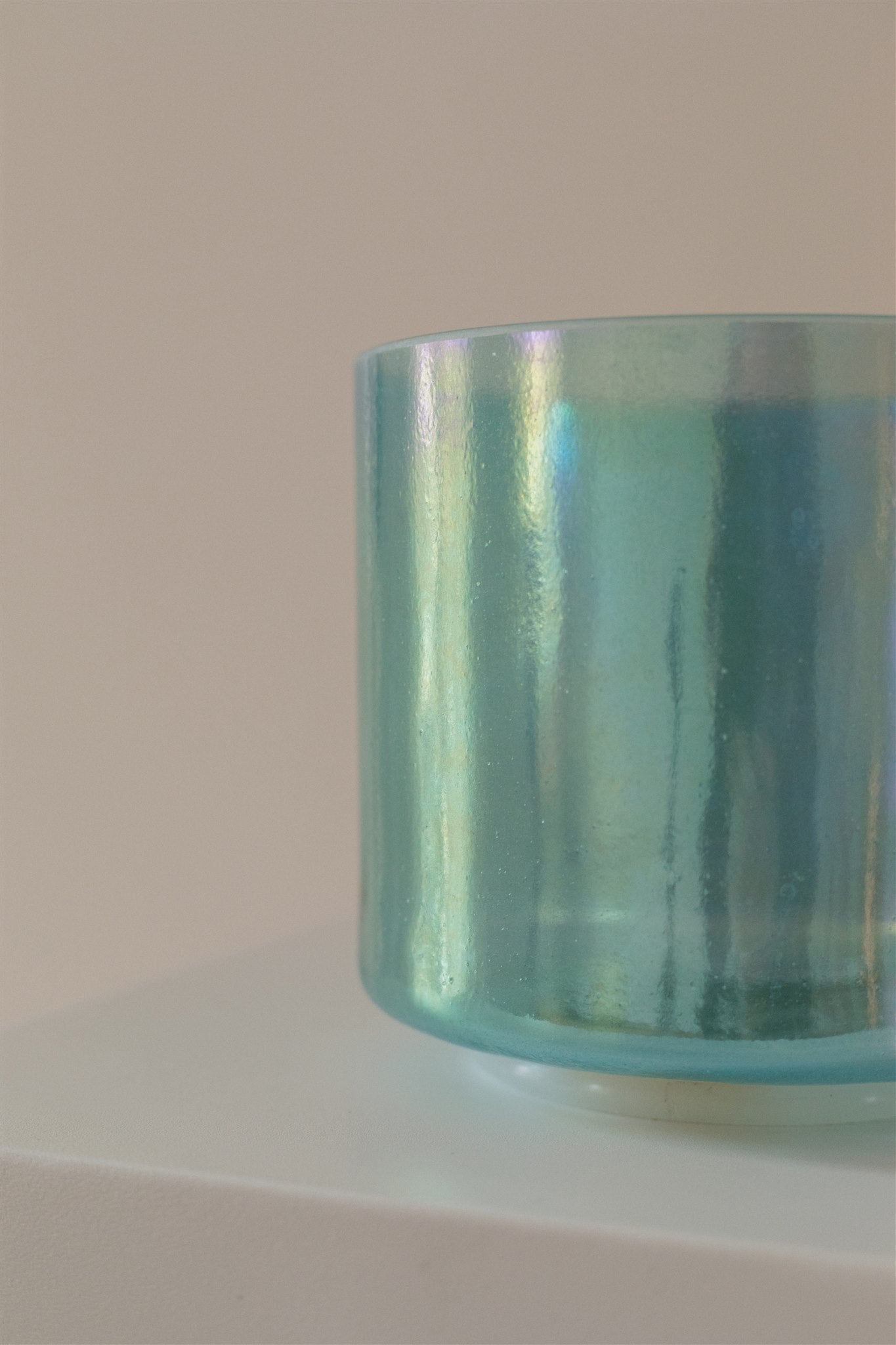 6" D#0 Tesseract Salt, Aqua Aura Gold